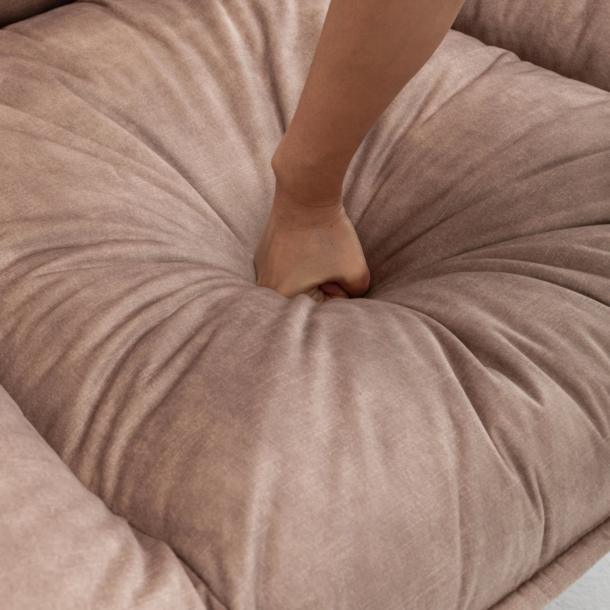 Modern Soft Velvet Swivel Gliding Recliner Chair With Phone Holder - Omega Lifestyles