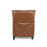 Contemporary Tufted Pushback Recliner With Nailhead Accents - Omega Lifestyles