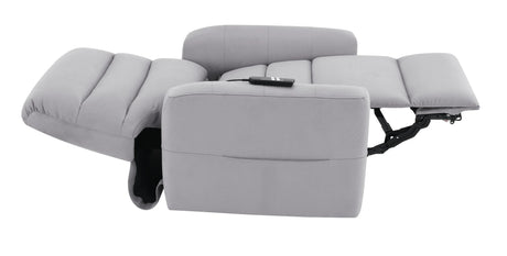 Power Motion Gray Faux Leather Reclining Massage Chair - Omega Lifestyles