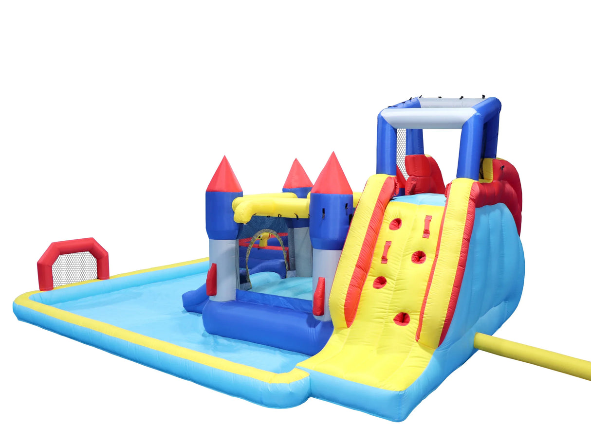 10-Inch Multicolor Oxford Fabric Inflatable Water Park Playground - Omega Lifestyles