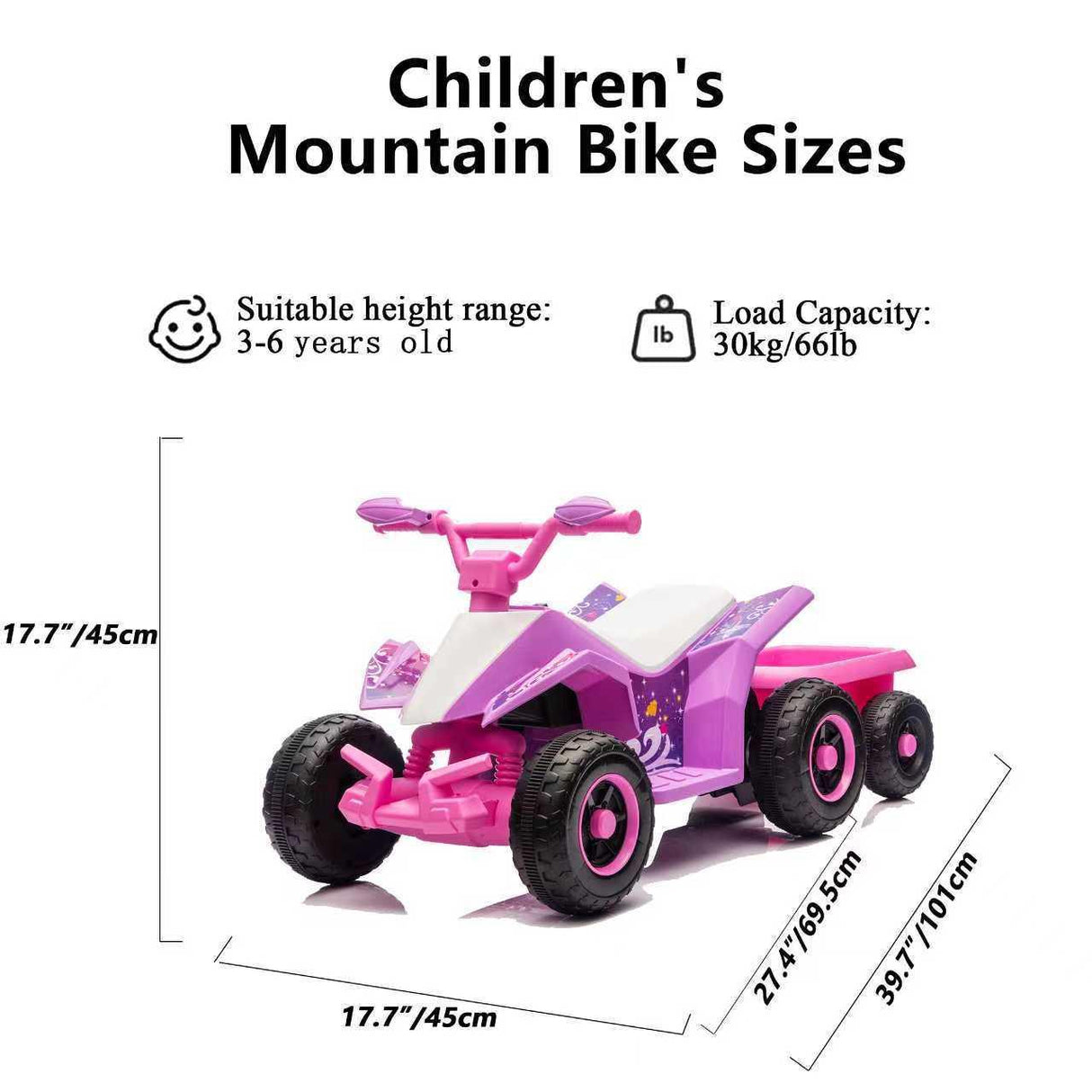 6V Battery Powered Kids Ride On ATV With Headlights - Omega Lifestyles