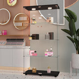 Classic Tempered Glass Display Cabinet With Multicolor Lighting