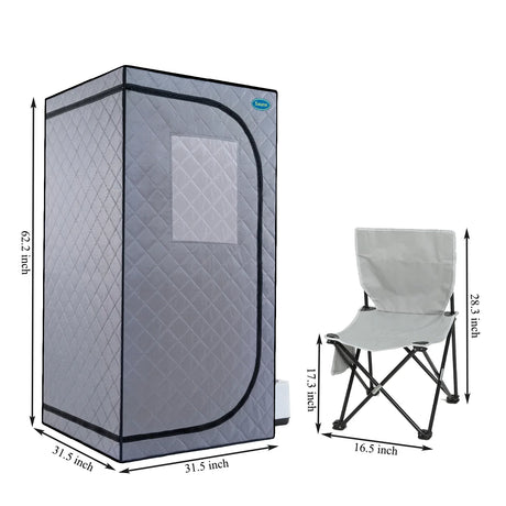 Portable Folding Steam Sauna Tent With Remote Control - Omega Lifestyles