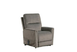 Contemporary Gray Fabric Lift Chair With Heating Massage - Omega Lifestyles