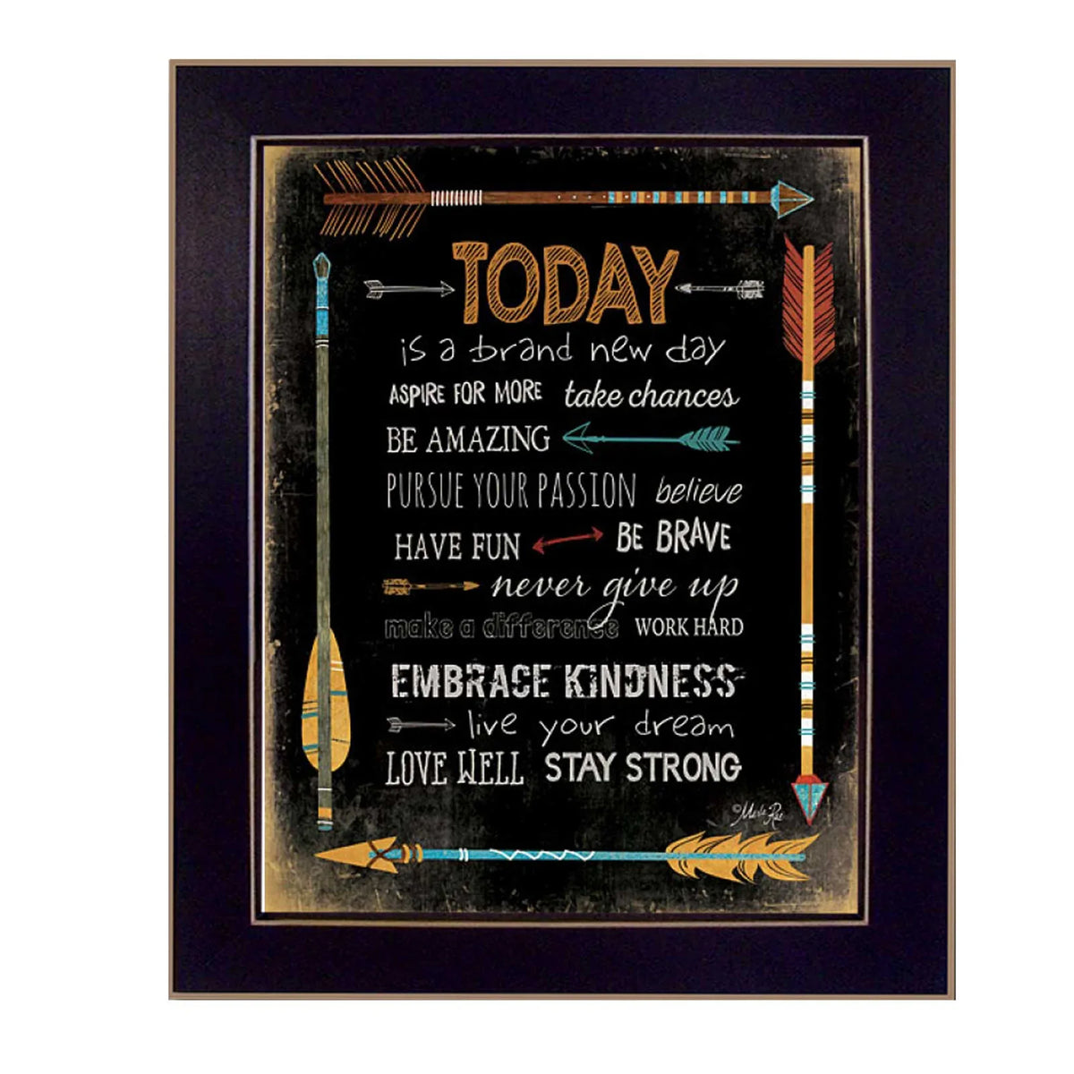 Multicolor MDF Printed Wall Art Framed Poster - Omega Lifestyles