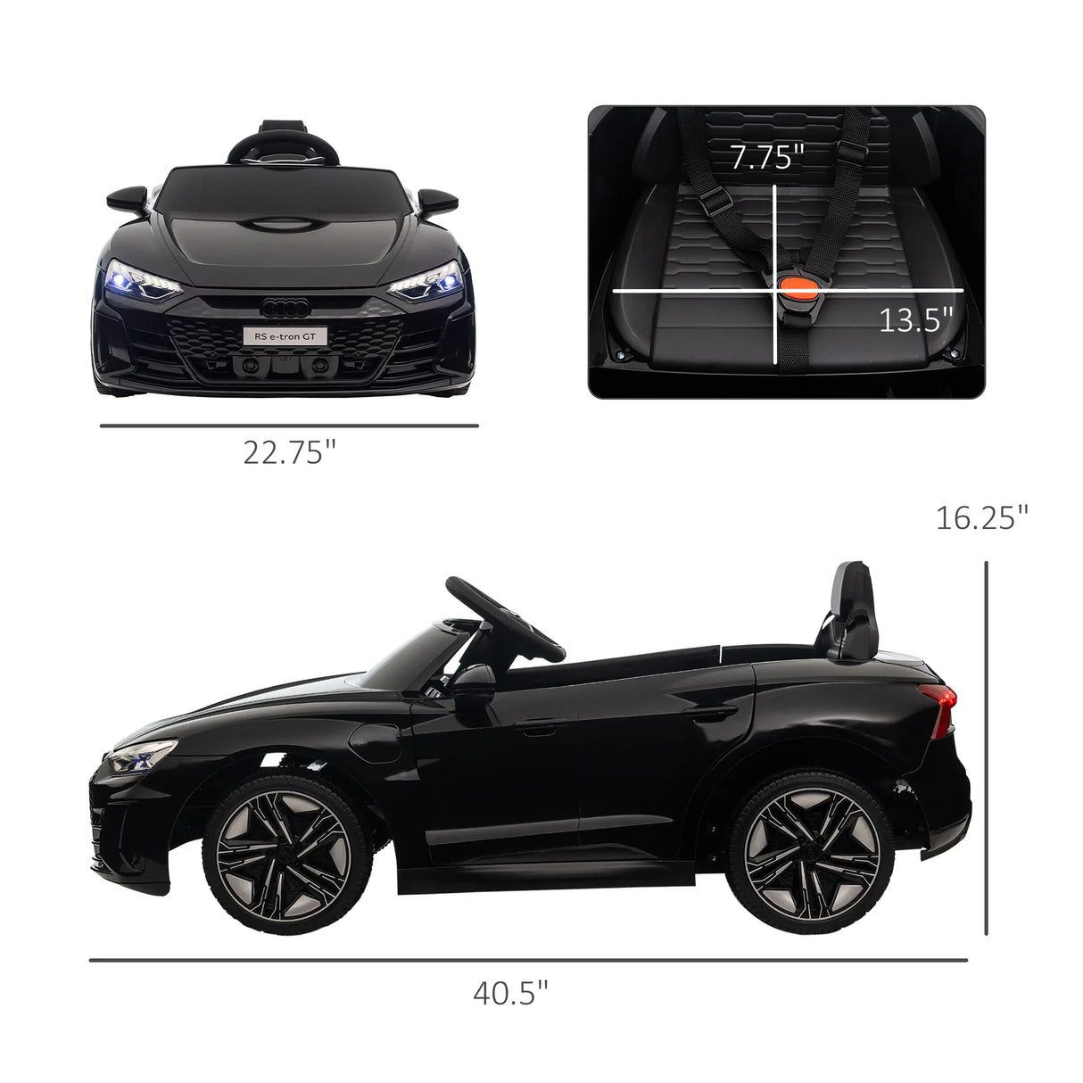 12V Licensed Audi RS Electric Ride-On Car With Remote Control - Omega Lifestyles