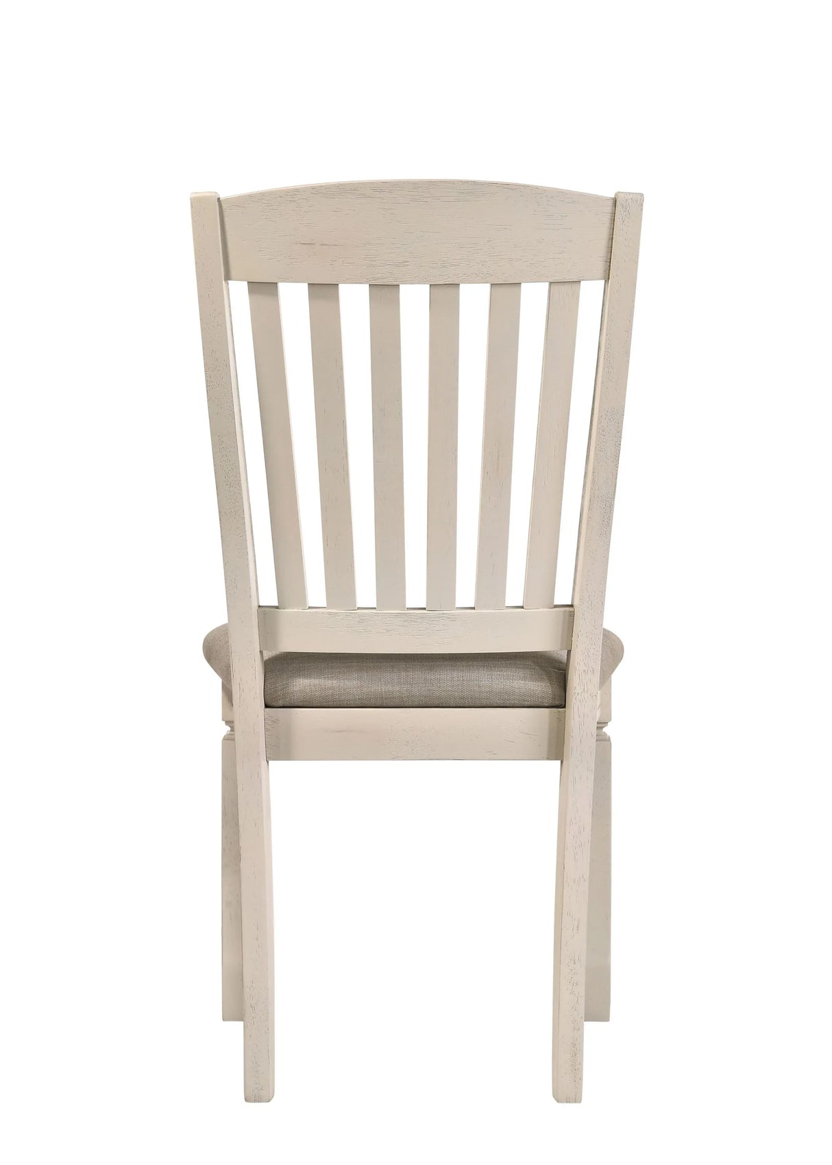 Set Of 2 Tan Fabric Upholstered Side Chairs With Slatted Back - Omega Lifestyles