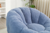 Plush Teddy Foam Bean Bag Chair With Armrests - Omega Lifestyles