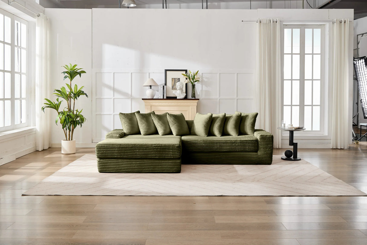 Convertible Corduroy Foldable Floor Sofa Bed - Omega Lifestyles