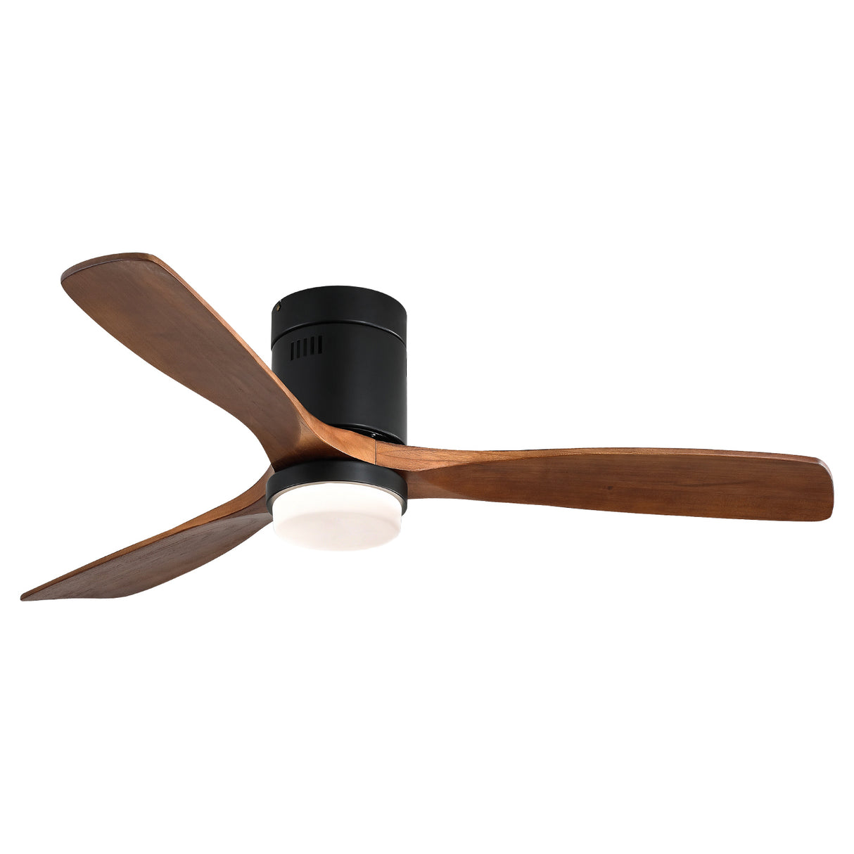 52-Inch Modern Indoor Wooden Ceiling Fan With Light
