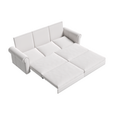 3-in-1 Velvet Convertible Sleeper Sofa Bed