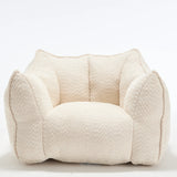 Chenille Bean Bag Chair With Resilient Foam - Omega Lifestyles