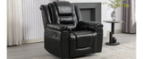 Manual Rocking 360-Degree Swivel Recliner Chair With PU Upholstery - Omega Lifestyles