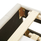 Twin Upholstered Platform Bed With Trundle And Drawers - Omega Lifestyles