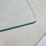 Modern Minimalist Glass Top MDF Coffee Table - Omega Lifestyles