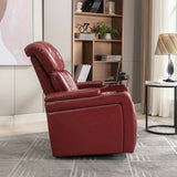 Power Recliner Chair PU Leather With USB Tray Table - Omega Lifestyles