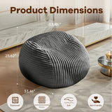 Ergonomic Memory Foam Premium Gray Bean Bag Chair - Omega Lifestyles