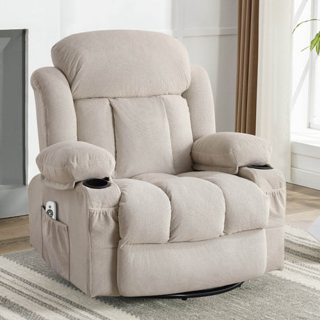 Heated Velvet Swinging Recliner Massage Chair - Omega Lifestyles