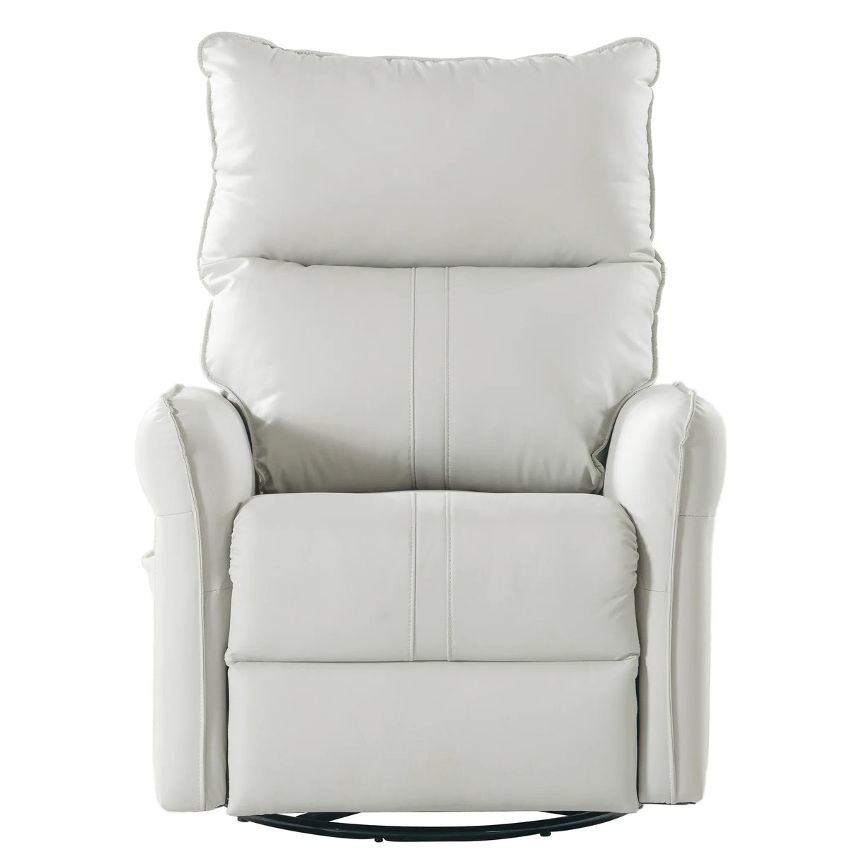 PU Reclining Rocking Chair With 360° Swivel And Footrest - Omega Lifestyles
