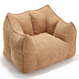 Chenille Bean Bag Chair Soft Foam Living Room Seating - Omega Lifestyles