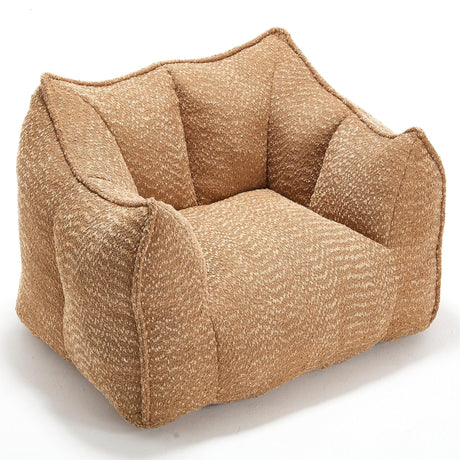 Chenille Bean Bag Chair Soft Foam Living Room Seating - Omega Lifestyles