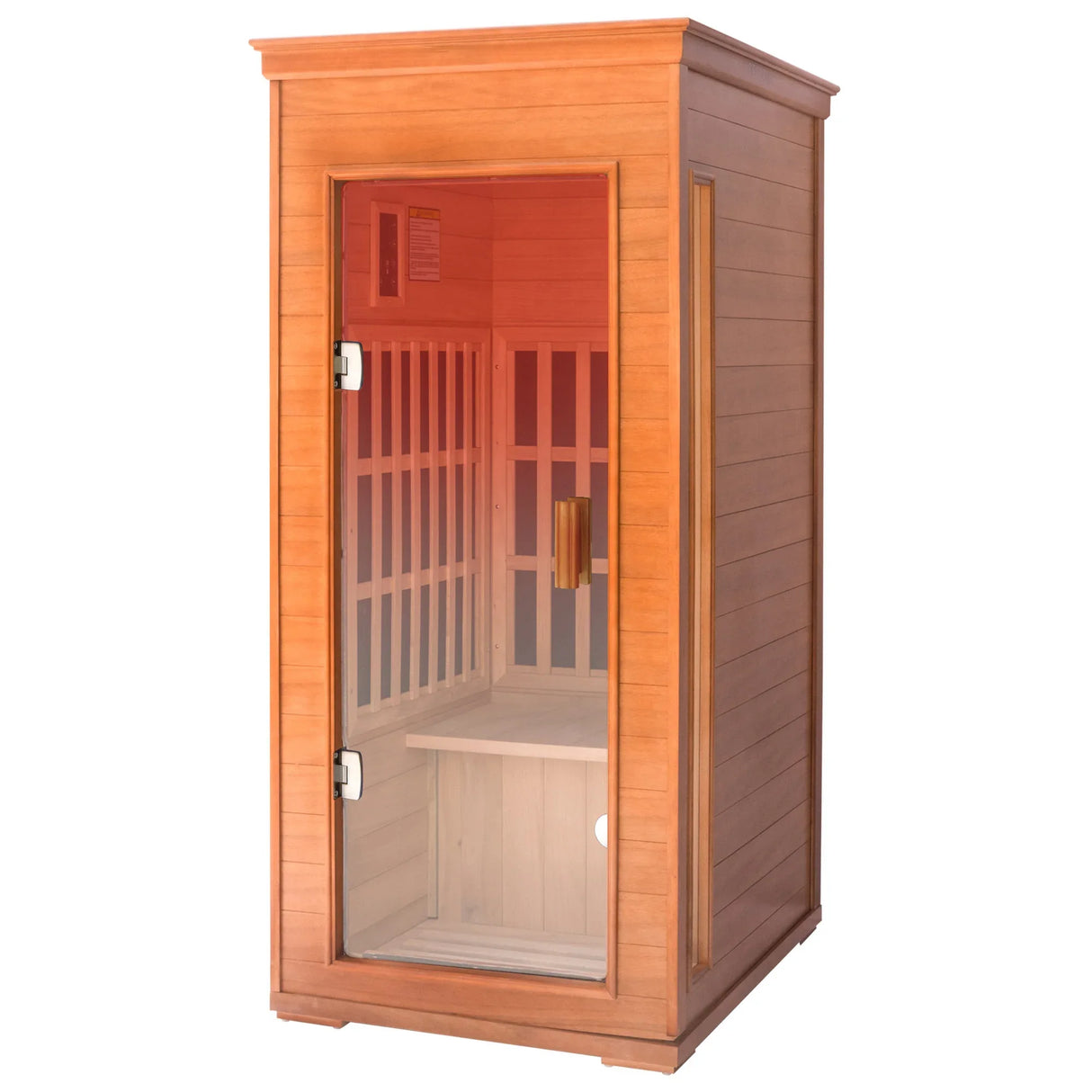 Far Infrared 1-Person Okume Wood Home Sauna - Omega Lifestyles