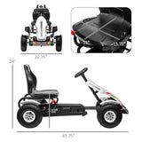 Kids Pedal Go Kart With Adjustable Seat Handbrake - Omega Lifestyles