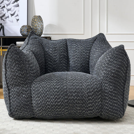Chenille Foam Bean Bag Chair For Adults - Omega Lifestyles