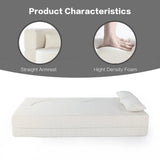 Soft 76-Inch Foldable Memory Foam Sofa Bed With Pillows - Omega Lifestyles