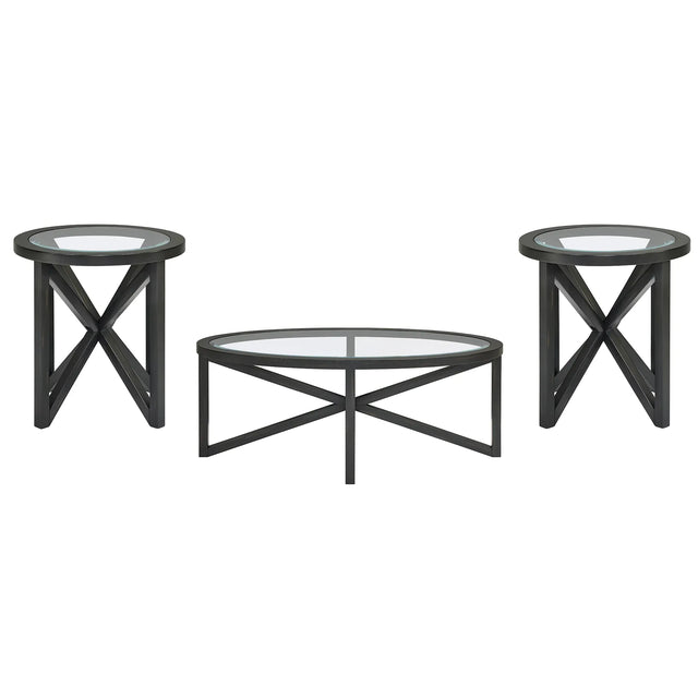 Modern Round Tempered Glass Wood Base Coffee Table - Omega Lifestyles
