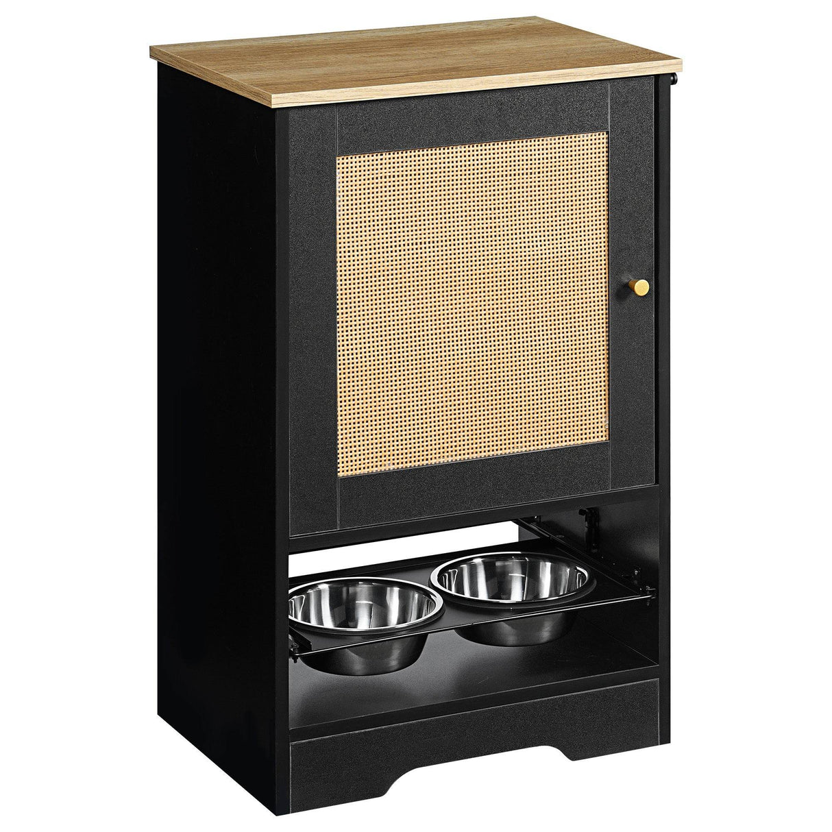 Elevated Pet Feeding Station With Storage Drawers - Sleep Galleria