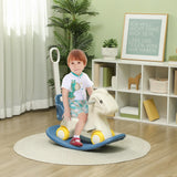 Multifunctional Toddler Ride On Horse With Push Handle - Omega Lifestyles