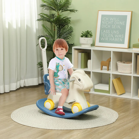Multifunctional Toddler Ride On Horse With Push Handle - Omega Lifestyles