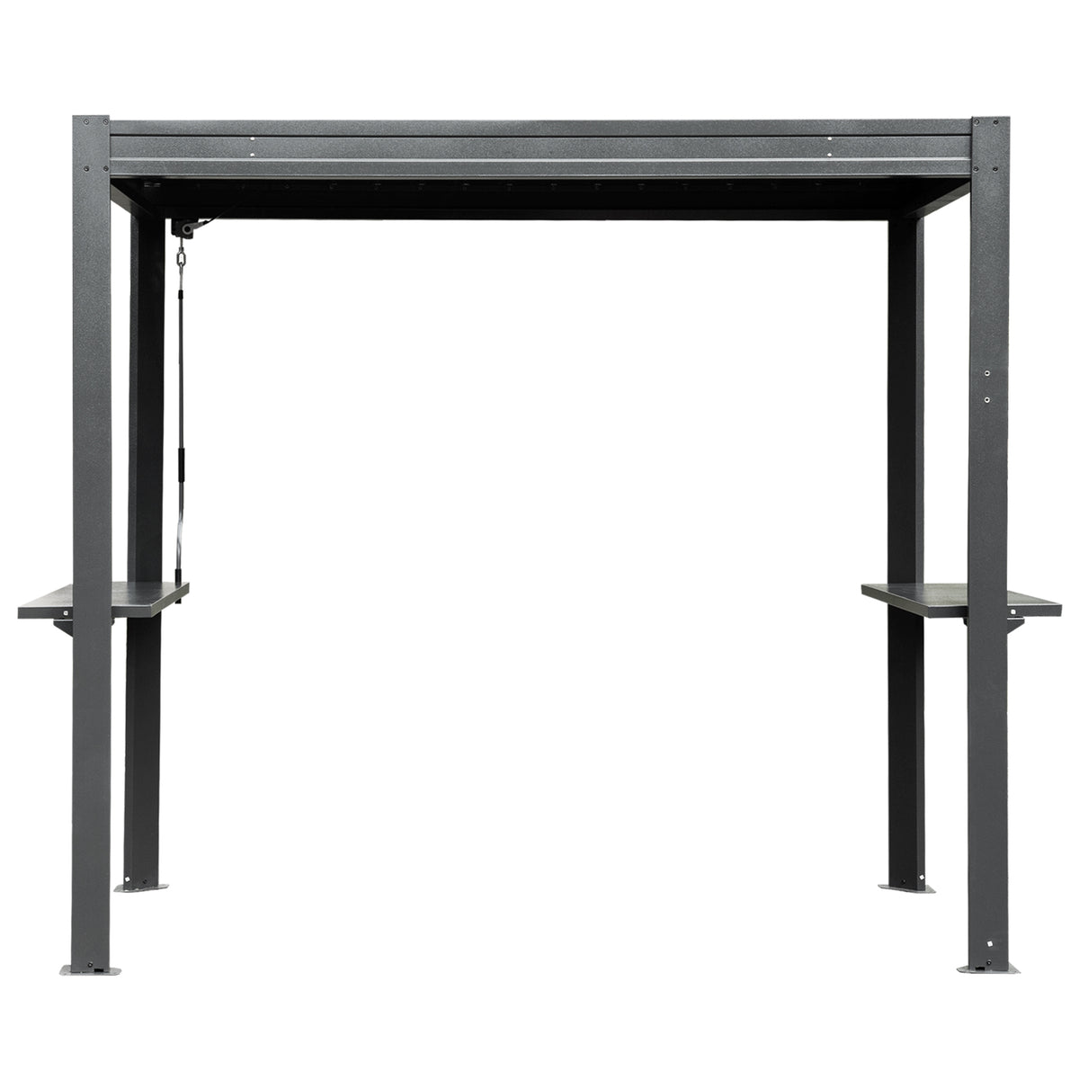 Adjustable Metal Grill Louvered Pergola With Gutter