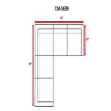 Modular L-Shaped Fully Assembled Outdoor Sectional Sofa - Omega Lifestyles