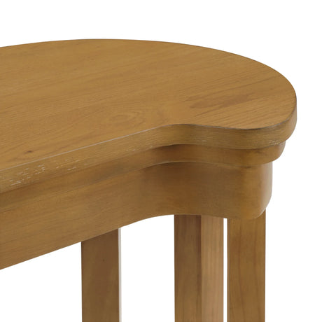 4-Piece Solid Wood Bar Table Set With Padded Stools - Omega Lifestyles