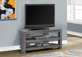 42-Inch Grey Laminate Media Console TV Stand - Omega Lifestyles