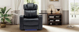 Power PU Leather Recliner Chair With Cooling Cup Holder - Omega Lifestyles