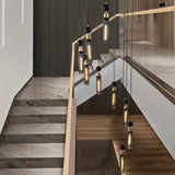 Modern Industrial 9-Light Adjustable Iron Pendant Chandelier - Omega Lifestyles