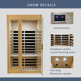 Two-Person Hemlock Far Infrared Indoor Sauna Room - Omega Lifestyles