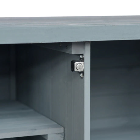 Farmhouse Solid Fir Wood Outdoor Kitchen Island Cart - Omega Lifestyles