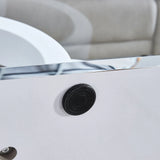 Modern Minimalist Glass Top MDF Coffee Table - Omega Lifestyles