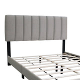 Adjustable Queen Upholstered Bed Frame With Linen Upholstery - Omega Lifestyles