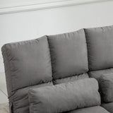 Convertible Floor Sofa Bed Chair With 2 Pillows - Omega Lifestyles