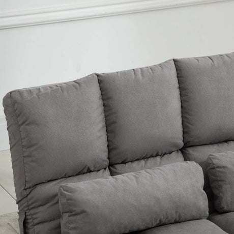 Convertible Floor Sofa Bed Chair With 2 Pillows - Omega Lifestyles