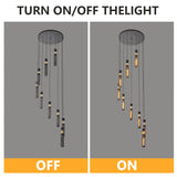 Modern Industrial 9-Light Adjustable Iron Pendant Chandelier - Omega Lifestyles