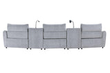 Fullar Modular Power Motion Sectional Sofa With Wireless Chargers And Speakers - Omega Lifestyles