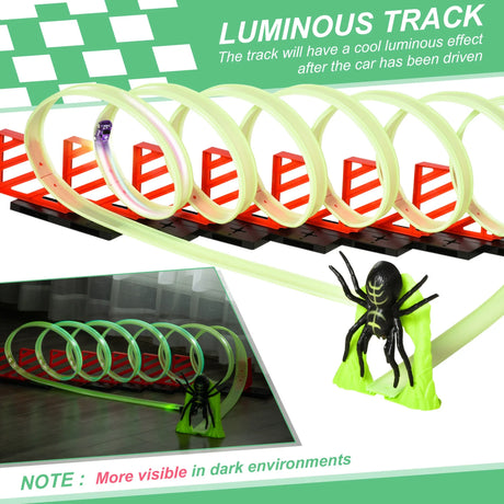 Luminous Glow-in-the-Dark Track Builder Toy Set - Omega Lifestyles
