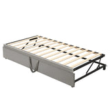 Twin Upholstered Velvet Daybed With Pop-Up Trundle - Omega Lifestyles