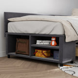 Twin Velvet Upholstered Platform Bed With Storage Drawers - Omega Lifestyles